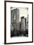 Loving Couple Looking Skyscrapers Central Park Snowy Winter-Philippe Hugonnard-Framed Art Print