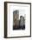 Loving Couple Looking Skyscrapers Central Park Snowy Winter-Philippe Hugonnard-Framed Art Print