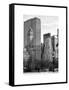 Loving Couple Looking Skyscrapers Central Park Snowy Winter-Philippe Hugonnard-Framed Stretched Canvas