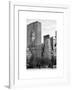 Loving Couple Looking Skyscrapers Central Park Snowy Winter-Philippe Hugonnard-Framed Art Print