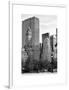 Loving Couple Looking Skyscrapers Central Park Snowy Winter-Philippe Hugonnard-Framed Art Print