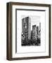 Loving Couple Looking Skyscrapers Central Park Snowy Winter-Philippe Hugonnard-Framed Art Print