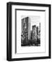 Loving Couple Looking Skyscrapers Central Park Snowy Winter-Philippe Hugonnard-Framed Art Print