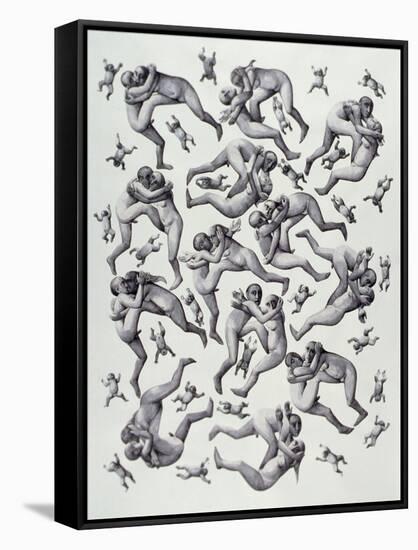 Loving Couples, 1987-Evelyn Williams-Framed Stretched Canvas