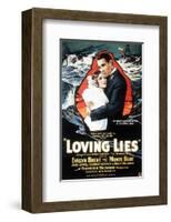 Loving Lies - 1924-null-Framed Giclee Print