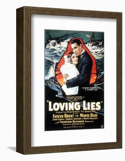 Loving Lies - 1924-null-Framed Giclee Print