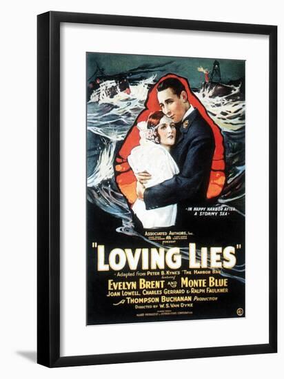 Loving Lies - 1924-null-Framed Giclee Print