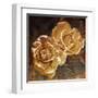 Loving Navy Gold Roses-OnRei-Framed Art Print