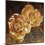 Loving Navy Gold Roses-OnRei-Mounted Art Print