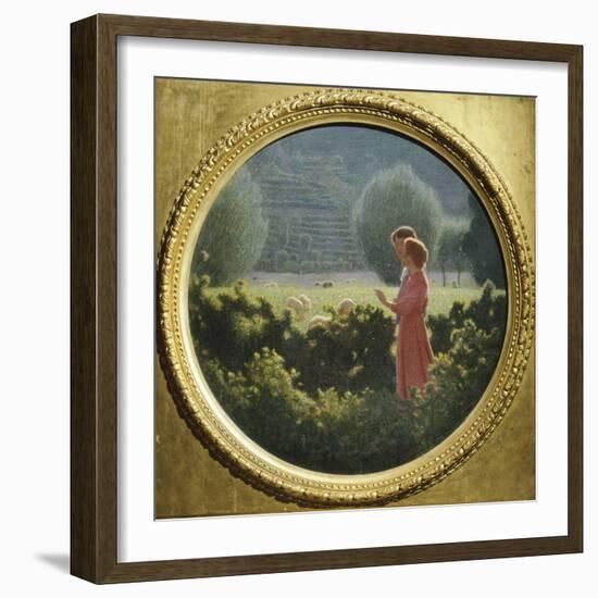 Loving Walk, 1901-1902-Giuseppe Pellizza da Volpedo-Framed Giclee Print