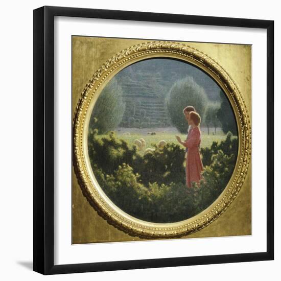 Loving Walk, 1901-1902-Giuseppe Pellizza da Volpedo-Framed Giclee Print