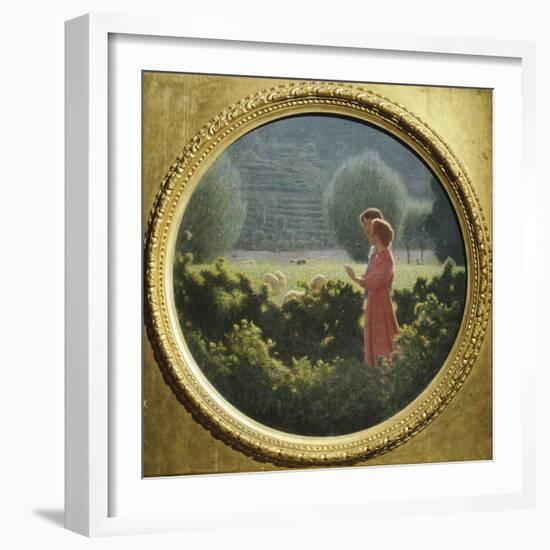 Loving Walk, 1901-1902-Giuseppe Pellizza da Volpedo-Framed Giclee Print