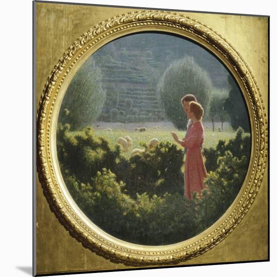 Loving Walk, 1901-1902-Giuseppe Pellizza da Volpedo-Mounted Giclee Print