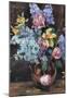 Lovis Corinth Roses Lilacs and Daffodils Art Print Poster-null-Mounted Poster