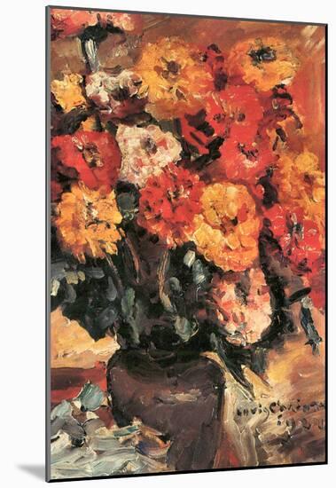 Lovis Corinth Zinnias Art Print Poster-null-Mounted Poster