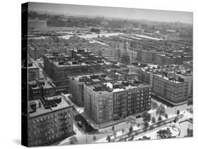 Low Aerial of Harlem Buildings-Hansel Mieth-Stretched Canvas