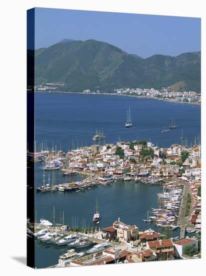 Low Aerial View over the Harbour and Town of Marmaris, Anatolia, Turkey Minor, Eurasia-Lightfoot Jeremy-Stretched Canvas
