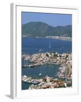 Low Aerial View over the Harbour and Town of Marmaris, Anatolia, Turkey Minor, Eurasia-Lightfoot Jeremy-Framed Photographic Print