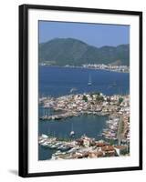 Low Aerial View over the Harbour and Town of Marmaris, Anatolia, Turkey Minor, Eurasia-Lightfoot Jeremy-Framed Photographic Print