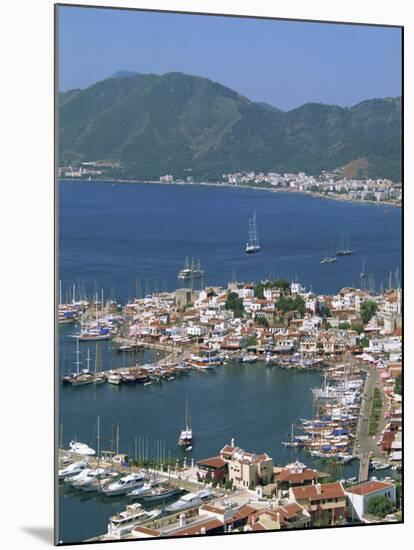 Low Aerial View over the Harbour and Town of Marmaris, Anatolia, Turkey Minor, Eurasia-Lightfoot Jeremy-Mounted Photographic Print