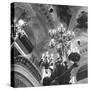 Low Angle Inside the Paris Opera House-null-Stretched Canvas