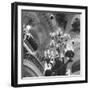 Low Angle Inside the Paris Opera House-null-Framed Photographic Print