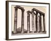 Low Angle Ruins of Corinthian Columns-null-Framed Photographic Print