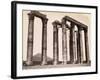 Low Angle Ruins of Corinthian Columns-null-Framed Photographic Print
