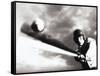 Low Angle View of a Baseball Player Swinging a Baseball Bat-null-Framed Stretched Canvas