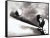 Low Angle View of a Baseball Player Swinging a Baseball Bat-null-Framed Stretched Canvas