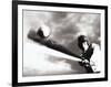 Low Angle View of a Baseball Player Swinging a Baseball Bat-null-Framed Photographic Print