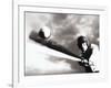 Low Angle View of a Baseball Player Swinging a Baseball Bat-null-Framed Photographic Print