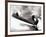 Low Angle View of a Baseball Player Swinging a Baseball Bat-null-Framed Photographic Print