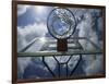 Low Angle View of a Basketball Net-null-Framed Photographic Print