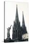 Low Angle View of a Cathedral, Cathedrale Notre-Dame-De-L'Assomption, Clermont-Ferrand-null-Stretched Canvas