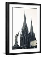 Low Angle View of a Cathedral, Cathedrale Notre-Dame-De-L'Assomption, Clermont-Ferrand-null-Framed Photographic Print
