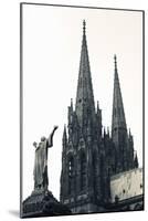 Low Angle View of a Cathedral, Cathedrale Notre-Dame-De-L'Assomption, Clermont-Ferrand-null-Mounted Photographic Print