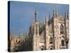 Low Angle View of a Cathedral, Duomo Di Milano, Milan, Lombardy, Italy-null-Stretched Canvas