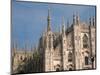 Low Angle View of a Cathedral, Duomo Di Milano, Milan, Lombardy, Italy-null-Mounted Photographic Print