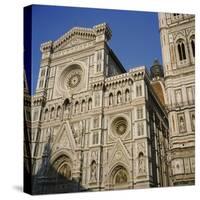 Low Angle View of a Cathedral, Duomo Santa Maria Del Fiore, Florence, Italy-null-Stretched Canvas