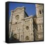 Low Angle View of a Cathedral, Duomo Santa Maria Del Fiore, Florence, Italy-null-Framed Stretched Canvas