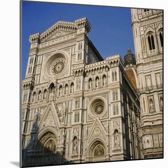 Low Angle View of a Cathedral, Duomo Santa Maria Del Fiore, Florence, Italy-null-Mounted Photographic Print