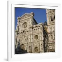 Low Angle View of a Cathedral, Duomo Santa Maria Del Fiore, Florence, Italy-null-Framed Photographic Print