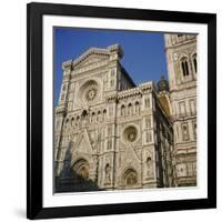 Low Angle View of a Cathedral, Duomo Santa Maria Del Fiore, Florence, Italy-null-Framed Photographic Print