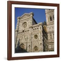 Low Angle View of a Cathedral, Duomo Santa Maria Del Fiore, Florence, Italy-null-Framed Photographic Print