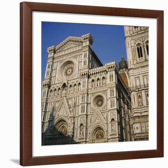 Low Angle View of a Cathedral, Duomo Santa Maria Del Fiore, Florence, Italy-null-Framed Photographic Print