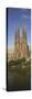 Low Angle View of a Cathedral, Sagrada Familia, Barcelona, Spain-null-Stretched Canvas