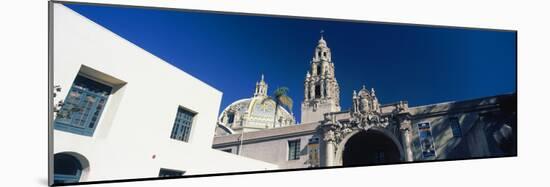 Low angle view of a cathedral, St. Francis Universal Catholic Cathedral Chapel, San Diego, Calif...-null-Mounted Photographic Print