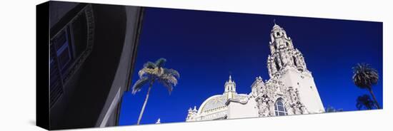 Low angle view of a cathedral, St. Francis Universal Catholic Cathedral Chapel, San Diego, Calif...-null-Stretched Canvas