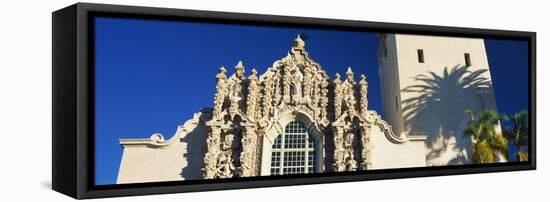 Low angle view of a cathedral, St. Francis Universal Catholic Cathedral Chapel, San Diego, Calif...-null-Framed Stretched Canvas